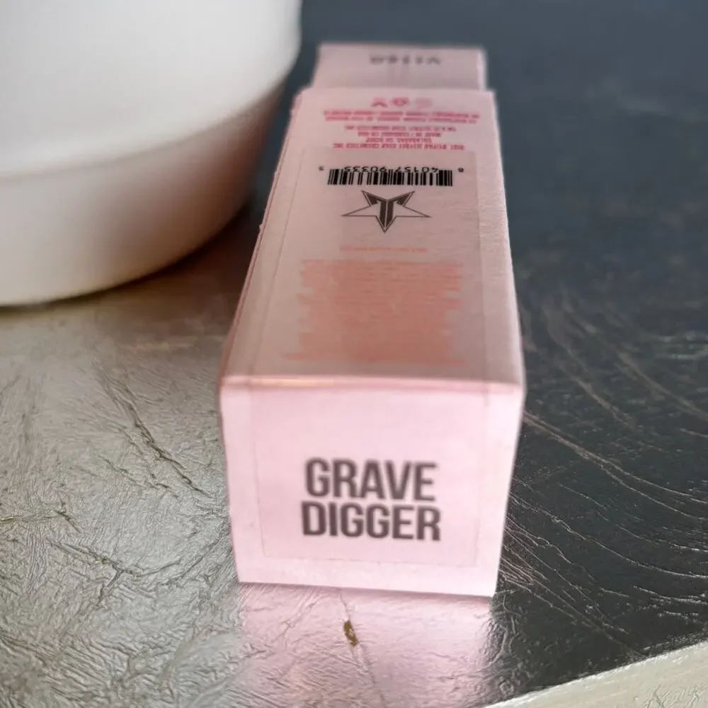 Jeffree Star Velvet Trap Grave Digger Gray Grey Matte Lipstick New In Box